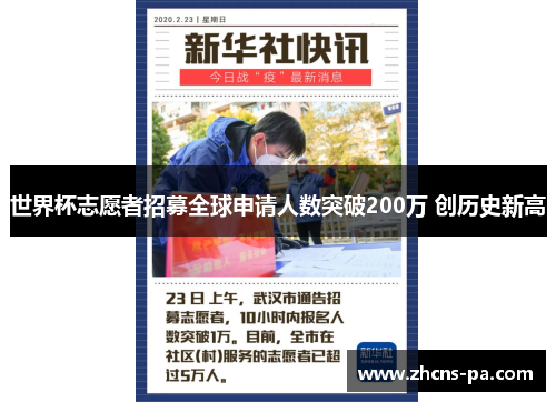 世界杯志愿者招募全球申请人数突破200万 创历史新高